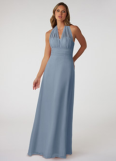 Azazie Fifi Bridesmaid Dresses Twilight A-Line Strapless Chiffon Convertible Dress image2