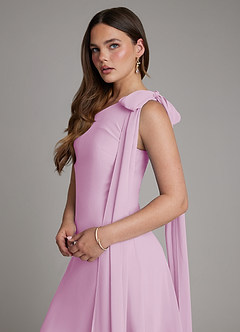 Azazie Monique Suknie dla druhen Linia A Jedno ramię Szyfon Do ziemi Sukienka image5