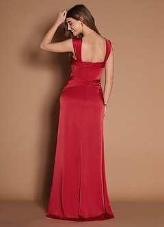 Helene Apple Red Maxi Dress image2