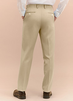 front James Champagne Structured Stretch Dress Pants