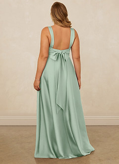 Christian Siriano Bridal for Azazie 1001 Bridesmaid Dresses Agave A-Line Sweetheart Neckline Stretch Satin Dress image12