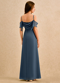 Azazie Pippy Girls Formal Flower Girl Klänningar Klä A-Line i Chiffong Älskling Halsringning image6