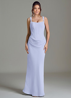 Azazie Niamh Suknie dla druhen Syrena Gorset Szyfon Do ziemi Sukienka image3