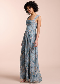 Vestido Azul Pálido Largo Aleah image4