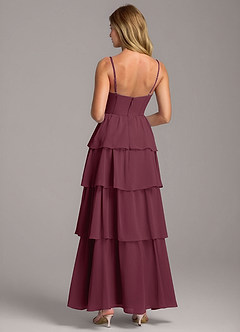 Azazie Alanna Bridesmaid Dresses Cabernet A-Line Sweetheart Neckline Chiffon Dress image7