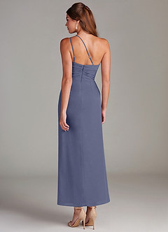 Azazie Eren Bridesmaid Dresses Stormy Mermaid One Shoulder Chiffon Dress image7