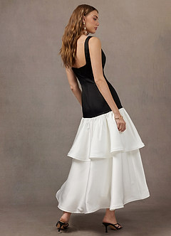 Robe Maxi Noir Blanc Agnes image5