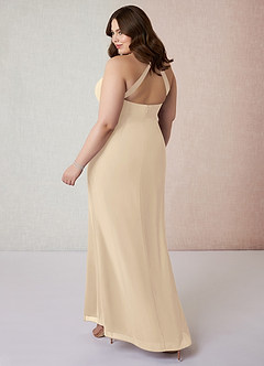 Azazie Becca Suknie dla druhen Osłona Szyfon Do ziemi Sukienka image10