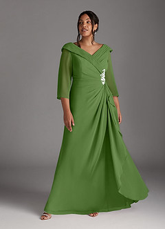 Azazie Jaycee Klänningar till brudens mor Klä A-Line i Chiffong Basilika image9