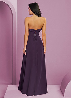 Barbie ♥ Azazie Bridesmaid Dresses Plum A-Line Sweetheart Neckline Chiffon Dress image2