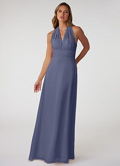 Azazie Fifi Bridesmaid Dresses Stormy A-Line Strapless Chiffon Convertible Dress image2
