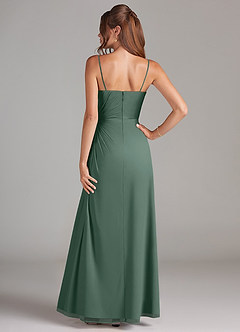 Azazie Aliani Bridesmaid Dresses Sea Moss Sheath Strapless Chiffon Convertible Dress image3