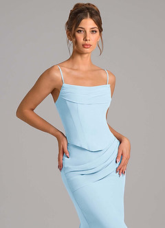 Vestido Azul Cielo Largo Callidora image8