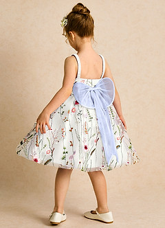 Azazie Peppa Flower Girl Klänningar Klänning A-Line i Tyll Sweetheart halsringning image5
