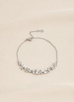 front Crystal Wisteria Chain Bracelet