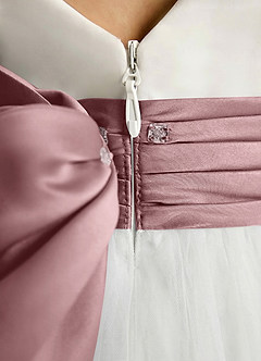 Azazie Sosie Flower Girl Klänningar Klä A-Line i Tyll Plisserad image5