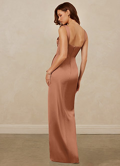 Christian Siriano Bridal for Azazie 1017 Bridesmaid Dresses Bronzer Sheath Sweetheart Neckline Stretch Satin Dress image6