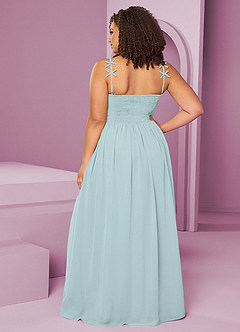 Barbie ♥ Azazie Bridesmaid Dresses Mist A-Line Pleated Chiffon Dress image8