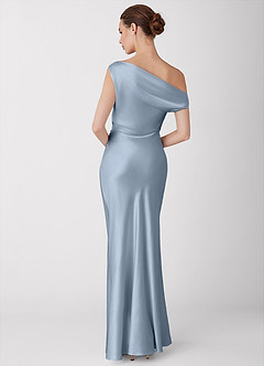 Vestido Azul Polvoriento Largo Avela image8