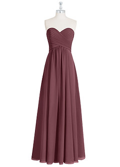 Azazie Yazmin Bridesmaid Dresses Sangria A-Line Sweetheart Neckline Chiffon Convertible Dress image8