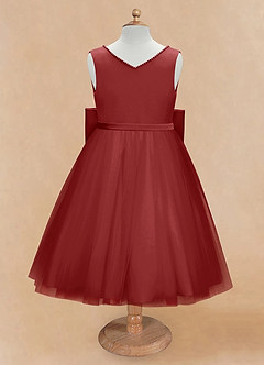 Azazie Sarina Final Sale Black A-Line Bow Tulle Dress image6