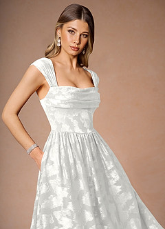 Robe Mi-Longue Blanc Dana image7