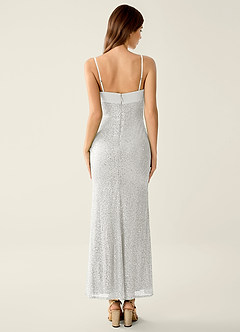 Celestina White Sequins Corset Mermaid Prom Dress image6
