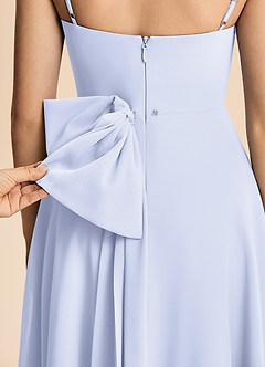 Azazie Bear Junior Lavender A-Line Pleated Chiffon Dress image8