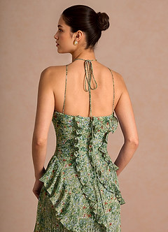 Kleid Hatsu Grüne Blumen image6