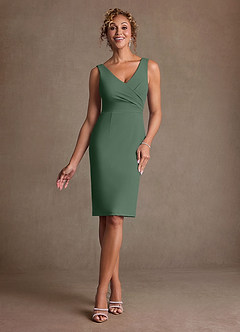 Azazie Irna Mother of the Bride Dresses Eucalyptus Column Chiffon Dress image2