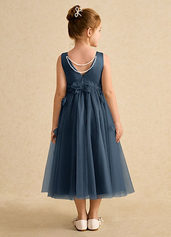 Azazie Lux Flower Girl Dresses Neptune A-Line Beaded Tulle Dress image2
