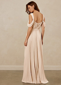 Christian Siriano Bridal for Azazie 1013 Bridesmaid Dresses White Alabaster A-Line Off the Shoulder Chiffon Dress image4
