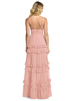 Azazie Rachel Final Sale Rosette A-Line Chiffon Dress image2