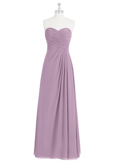 Azazie Arabella Allure Brautjungfernkleider Wandelbar A-Linie Herzausschnitt Chiffon Kleid Blauregen image10