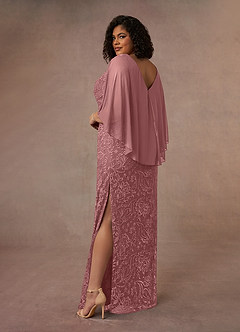 Azazie Collins Mother of the Bride Dresses Desert Rose Sheath Lace Dress image9