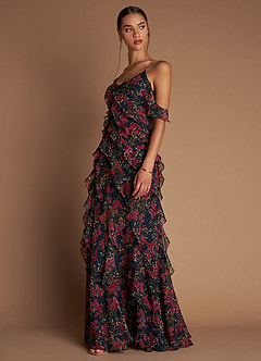 Azelia Navy Multi Maxi Dress image3