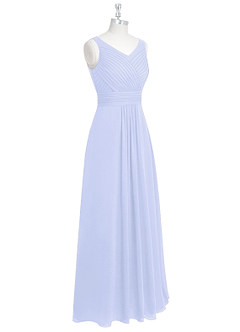 Azazie Pierrette Bridesmaid Dresses Lavender A-Line Pleated Chiffon Dress image9