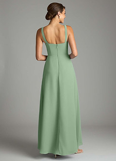 Azazie Debra Bridesmaid Dresses Matcha A-Line with Pockets Chiffon Convertible Dress image6