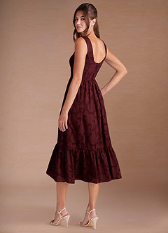 Juliette Wine Midi Dress image7