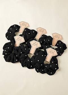 front Bridesmaid Chiffon Pearl Over Size Scrunchie