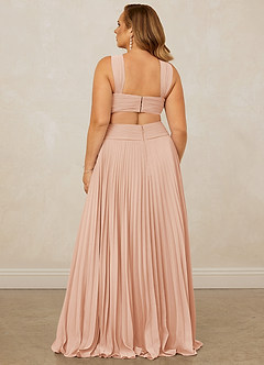 Christian Siriano Bridal for Azazie 1009 Brautjungfernkleider A-Linie Plissee Chiffon Kleid Englisches Rosa image15