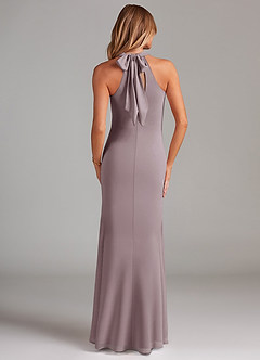 Azazie Doretta Bridesmaid Dresses Dusk Mermaid Pleated Chiffon Dress image2