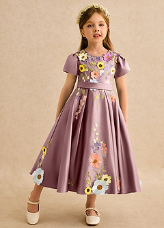 Azazie Haya Flower Girl Klänningar Klä A-Line i Spets image3