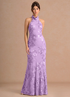 Vestido Lila Escarchada Maxi Dillon image3