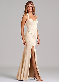 Azazie Emeria Suknie dla druhen Syrena Dekolt w kształcie serca Szyfon Do ziemi Sukienka image5