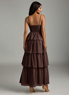 Azazie Kaiden Bridesmaid Dresses Ganache A-Line Sweetheart Neckline Chiffon Dress image2