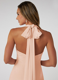 Azazie Fifi Bridesmaid Dresses English Rose A-Line Strapless Chiffon Convertible Dress image6