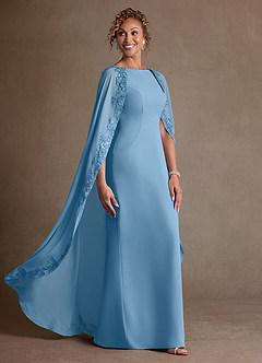 Azazie Artemisia 신부의 어머니 드레스 쉬스 레이스 쉬폰 플로어 길이 드레스 image2