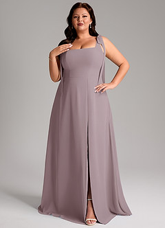 Azazie Debra Bridesmaid Dresses Dusk A-Line with Pockets Chiffon Convertible Dress image10