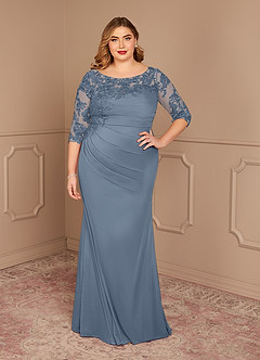 Azazie Alisondra Mother of the Bride Dresses Twilight Sheath Scoop Lace Lace Dress image8